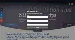 Desktop Screenshot of niftyoptiontips.in