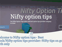 Tablet Screenshot of niftyoptiontips.in